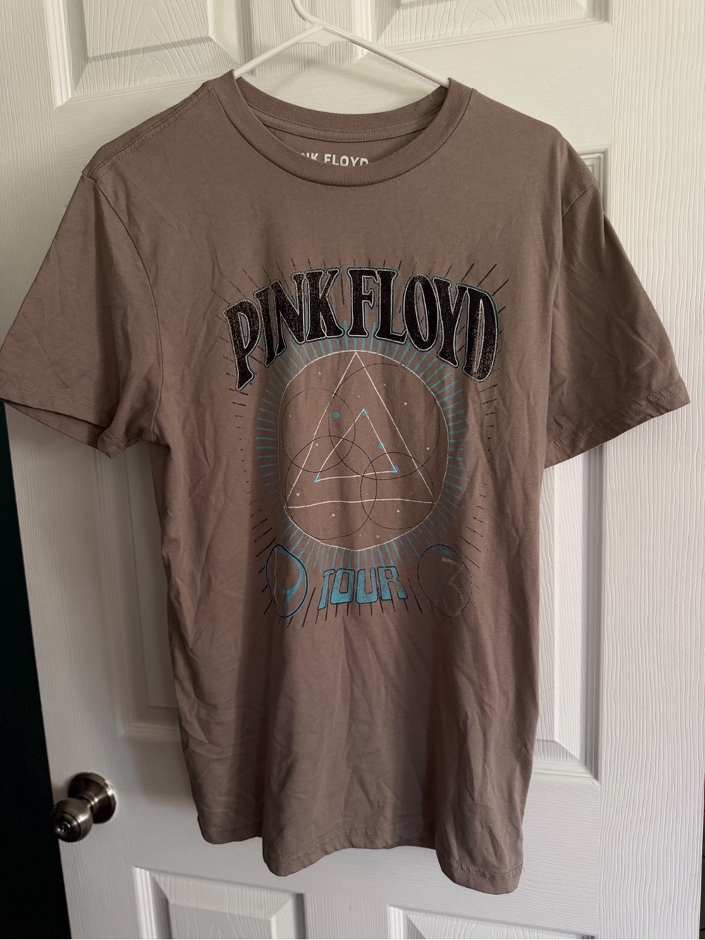 Pink Floyd Taupe Band Tee with White Print